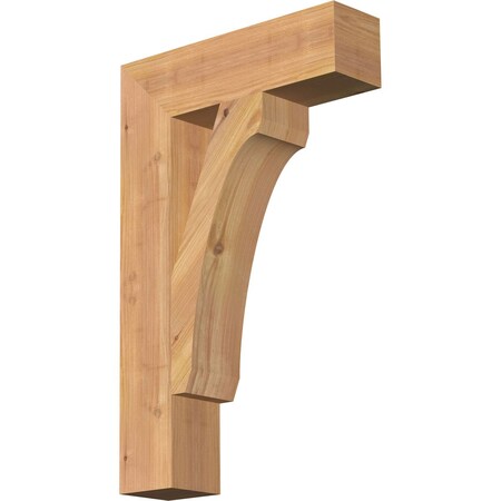 Ekena Millwork Legacy Block Smooth Bracket, Western Red Cedar, 3 1/2"W x 14"D x 22"H BKT04X14X22LEC05SWR